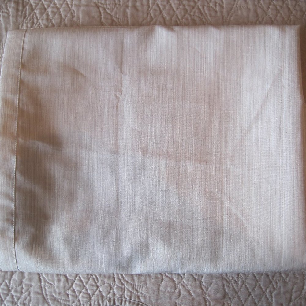 SOFTLINE TAN AND CREAM CURTAINS 56" X 95" SET/2